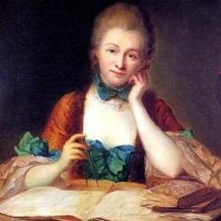Ămilie du Châtelet devised an early form of the equation for kinetic energy. Image credit: Maurice Quentin de La Tour/Public domain.